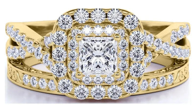 18K Yellow Gold Plated Wedding Ring