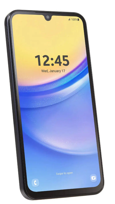 Samsung Galaxy smartphone A-15, 64 GB, locked to straight talk Crystal Haven