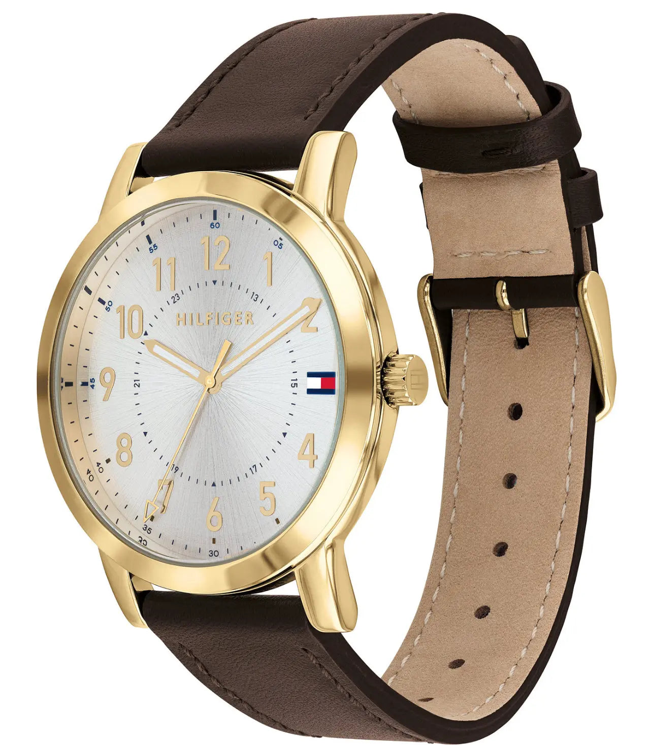 Men’s leather watch 42 mm Crystal Haven