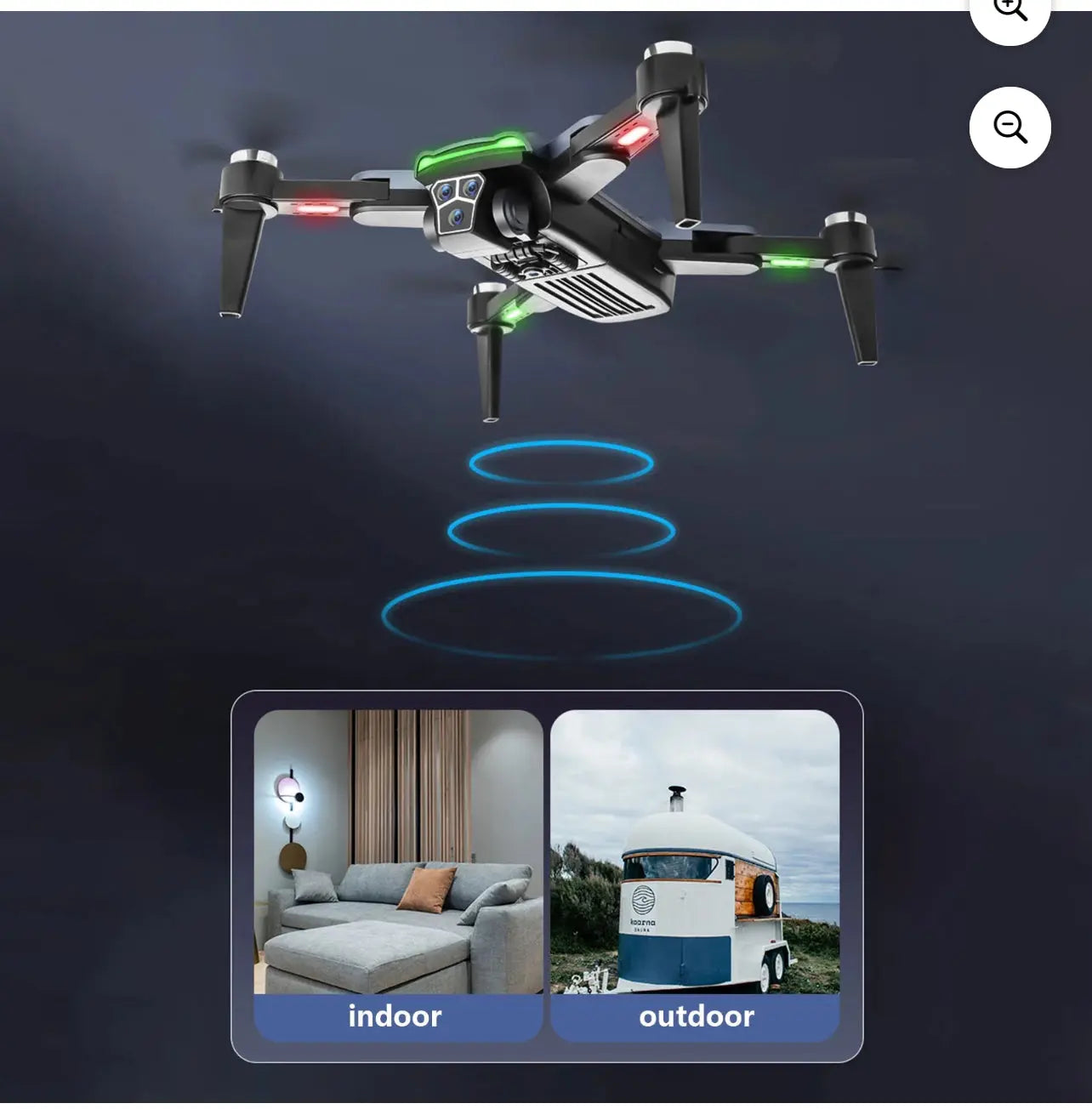 Remote control obstacle avoidance drone Crystal Haven