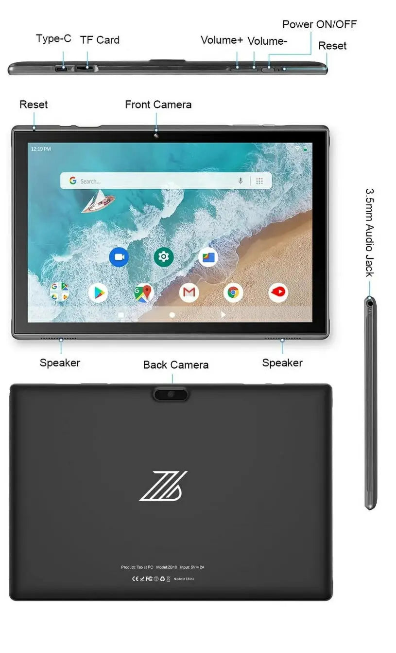 Android 14 tablet comes with dual camera, touch screen and Bluetooth Crystal Haven