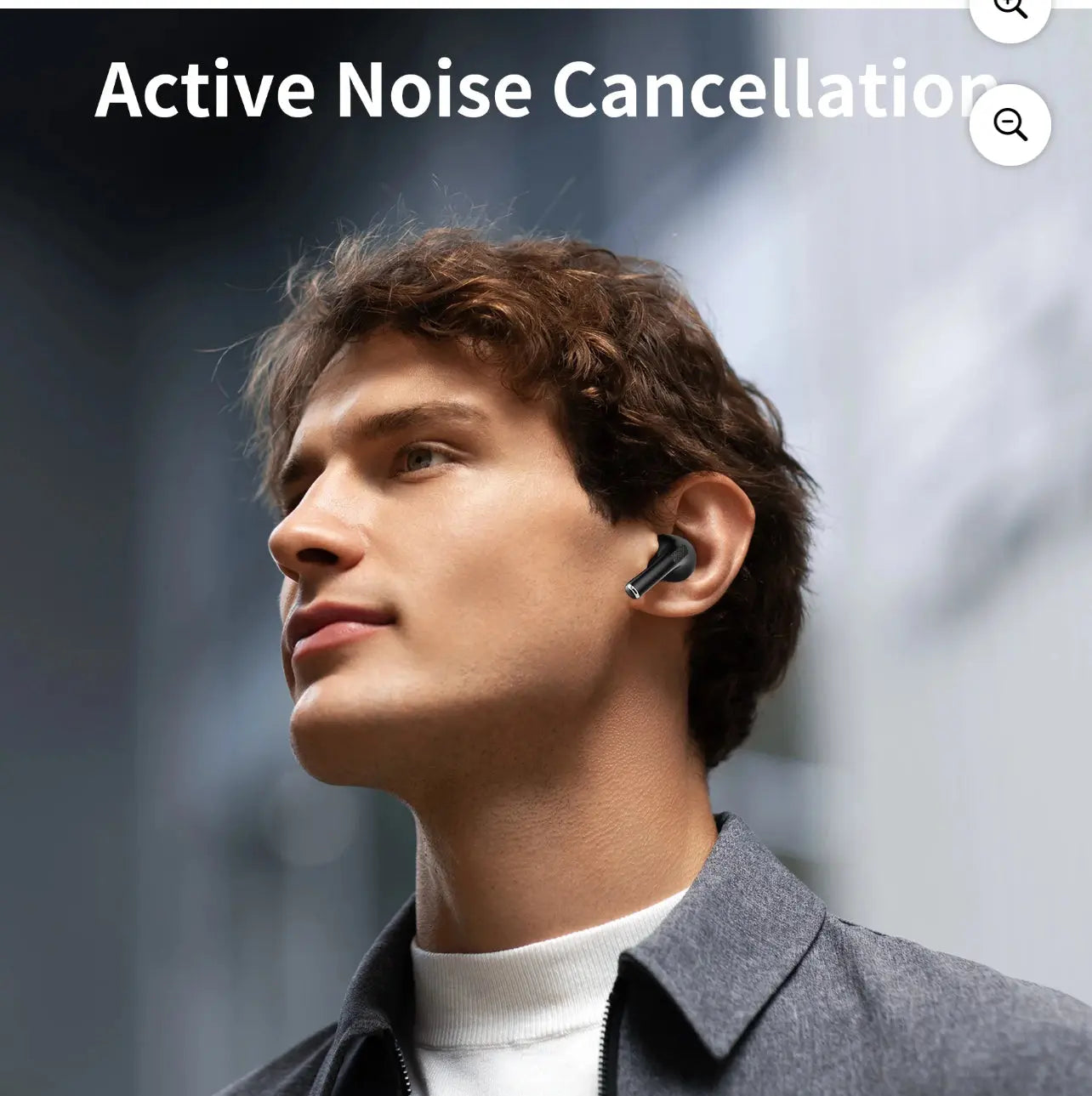 Earbuds with touch screen Bluetooth and noise cancellation Crystal Haven