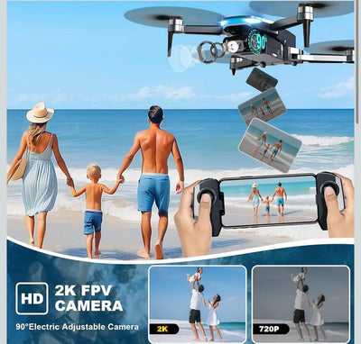 GPS drone with camera and 2 batteries bundle deal Crystal Haven