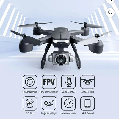 Remote control Drone bundle with 2 battery packs and live video recording Crystal Haven