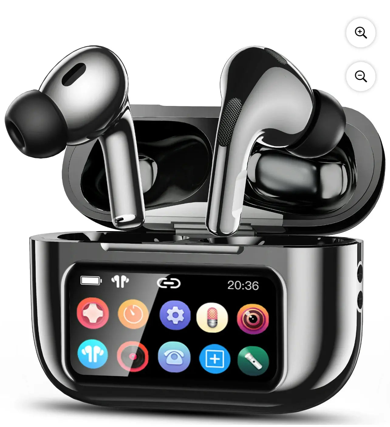 Earbuds with touch screen Bluetooth and noise cancellation Crystal Haven