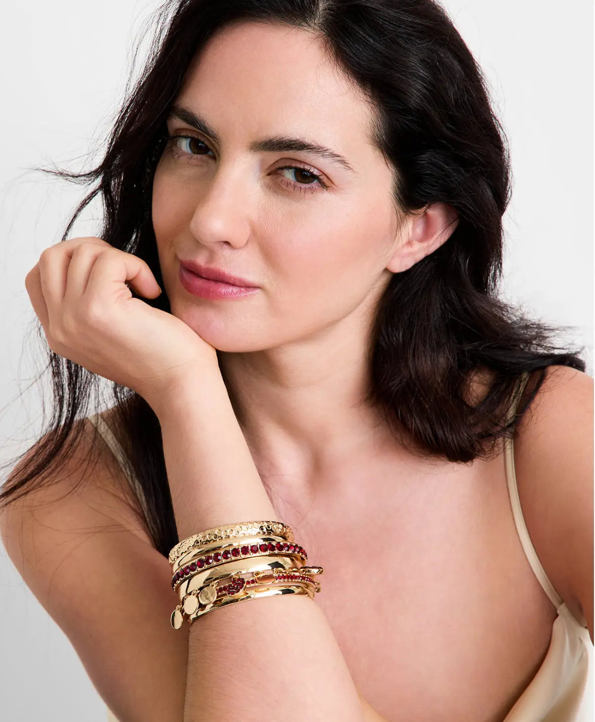 Women’s gold bangle Crystal Haven