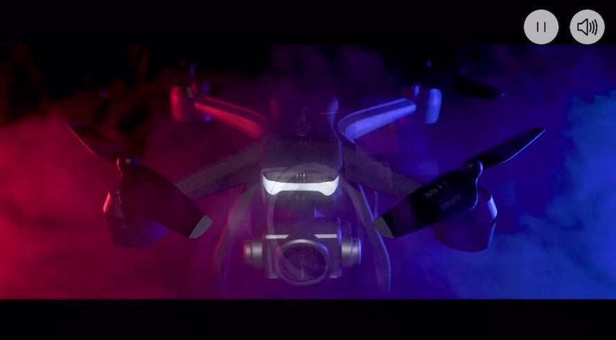 Remote control Drone bundle with 2 battery packs and live video recording