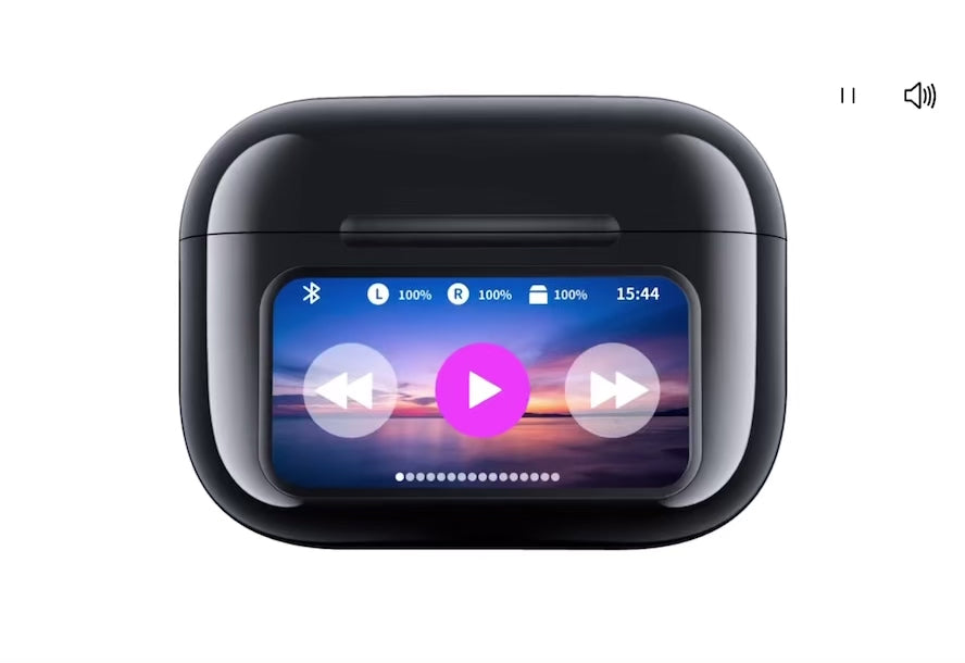 Earbuds with touch screen Bluetooth and noise cancellation